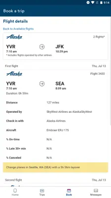 Alaska Airlines android App screenshot 0