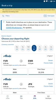 Alaska Airlines android App screenshot 2
